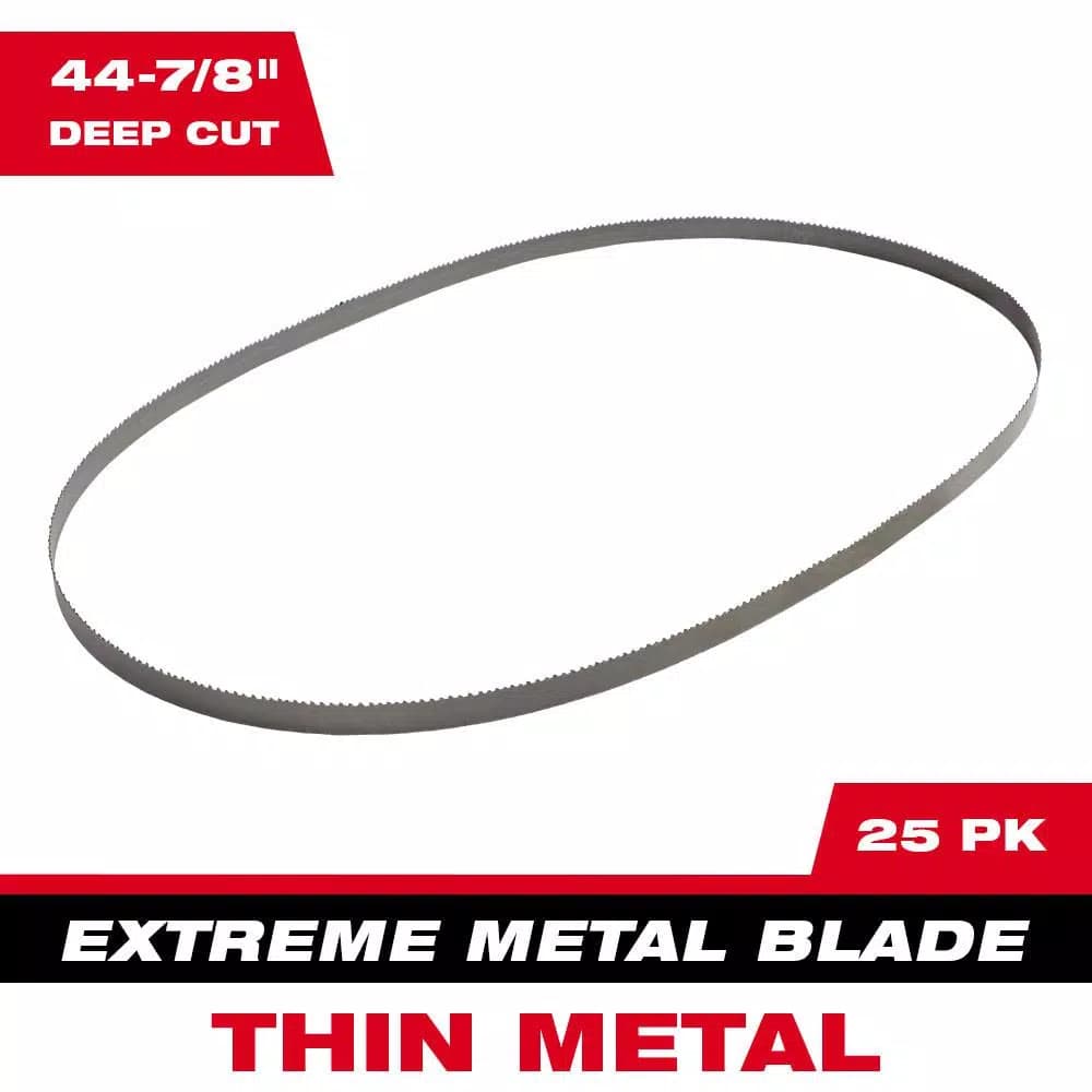 Milwaukee 44-7/8 in. Extreme Thin Metal 12/14 TPI Band Saw Blades, 25-Pack