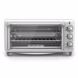 BLACK+DECKER 1500W Extra Wide Crisp 'N Bake Air Fry Toaster Oven, 8-Slice, Stainless Steel thumbnail 1
