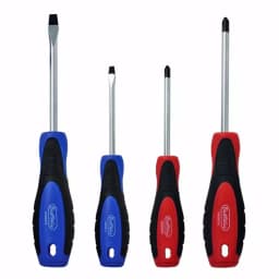 Best Value 4-Piece Screwdriver Set with Magnetic Chrome Vanadium Steel Tips, Phillips and Slotted thumbnail 1