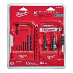 Milwaukee 10-Piece Black Oxide Step Drill Bit Set thumbnail 4