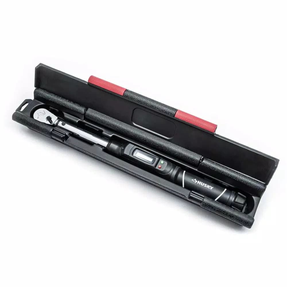 Husky 3/8 in. Drive Digital Display Click Torque Wrench, 5-80 ft. lbs.