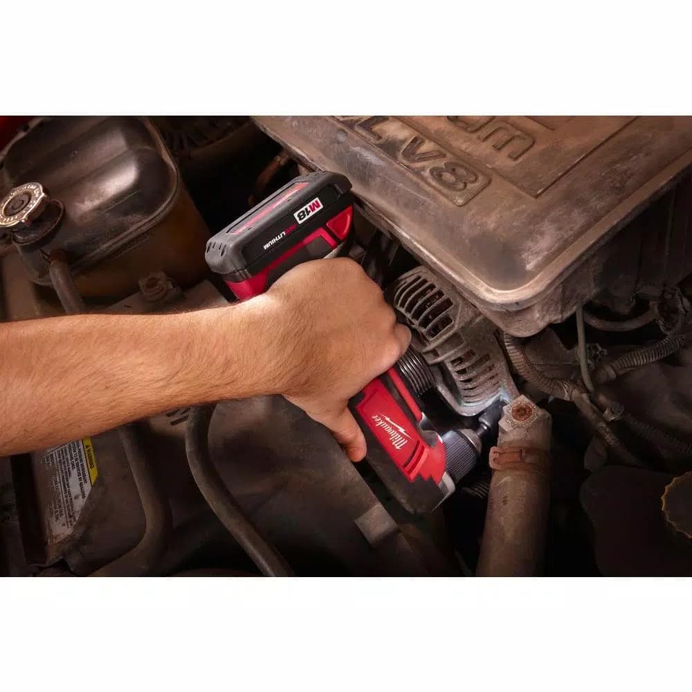 Milwaukee M18 18V Lithium-Ion Cordless 3/8 in. Right Angle Drill Kit with 3.0Ah Battery, Charger, and Hard Case