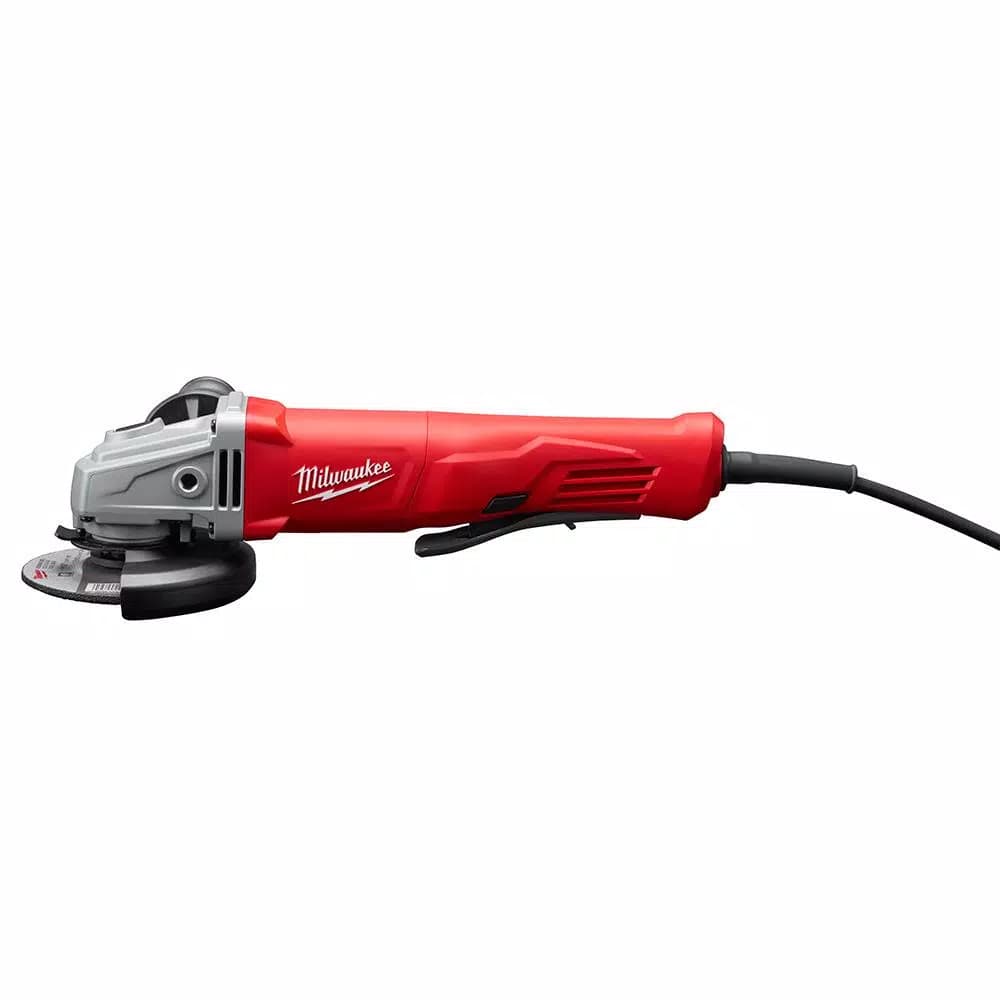 Milwaukee 4-1/2 in. Small Angle Grinder with Dust Shroud and Lock-On Switch, 11 Amp, 11,000 RPM