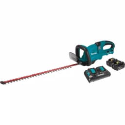 Makita 36V (18V x2) LXT Cordless Hedge Trimmer Kit with (2) 5.0 Ah Batteries and Dual Port Charger thumbnail 1