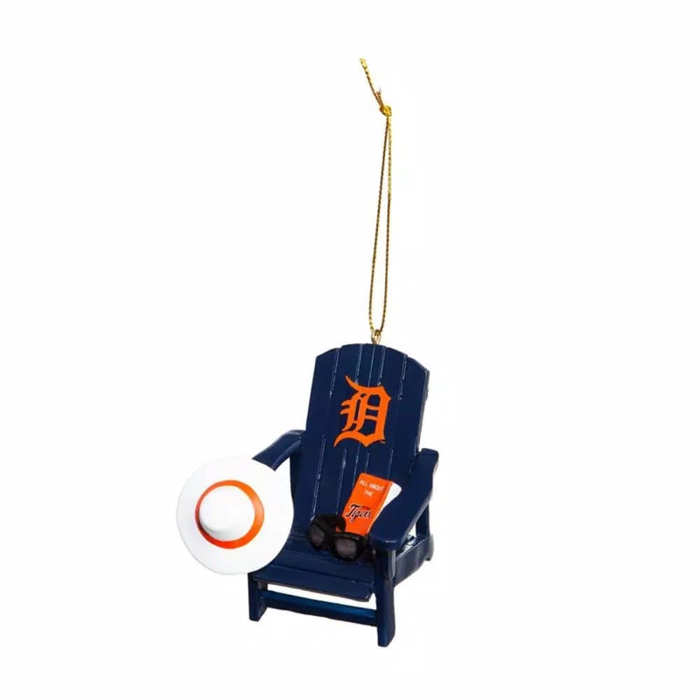 Team Sports America Detroit Tigers MLB Adirondack Chair Christmas Ornament - Sports & Beach Theme