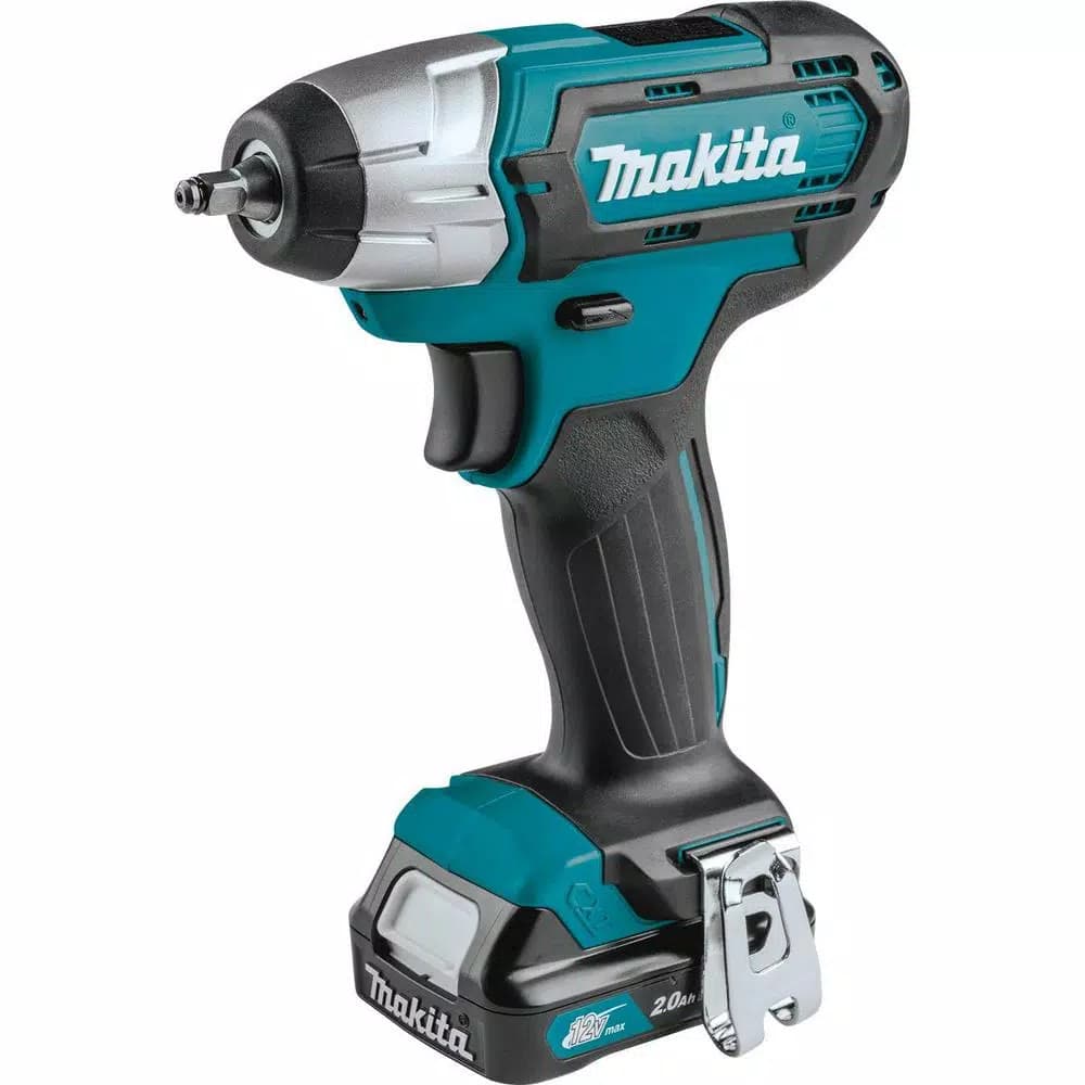 Makita 12V MAX CXT Cordless 1/4 in. Square Drive Impact Wrench Kit (2.0 Ah)