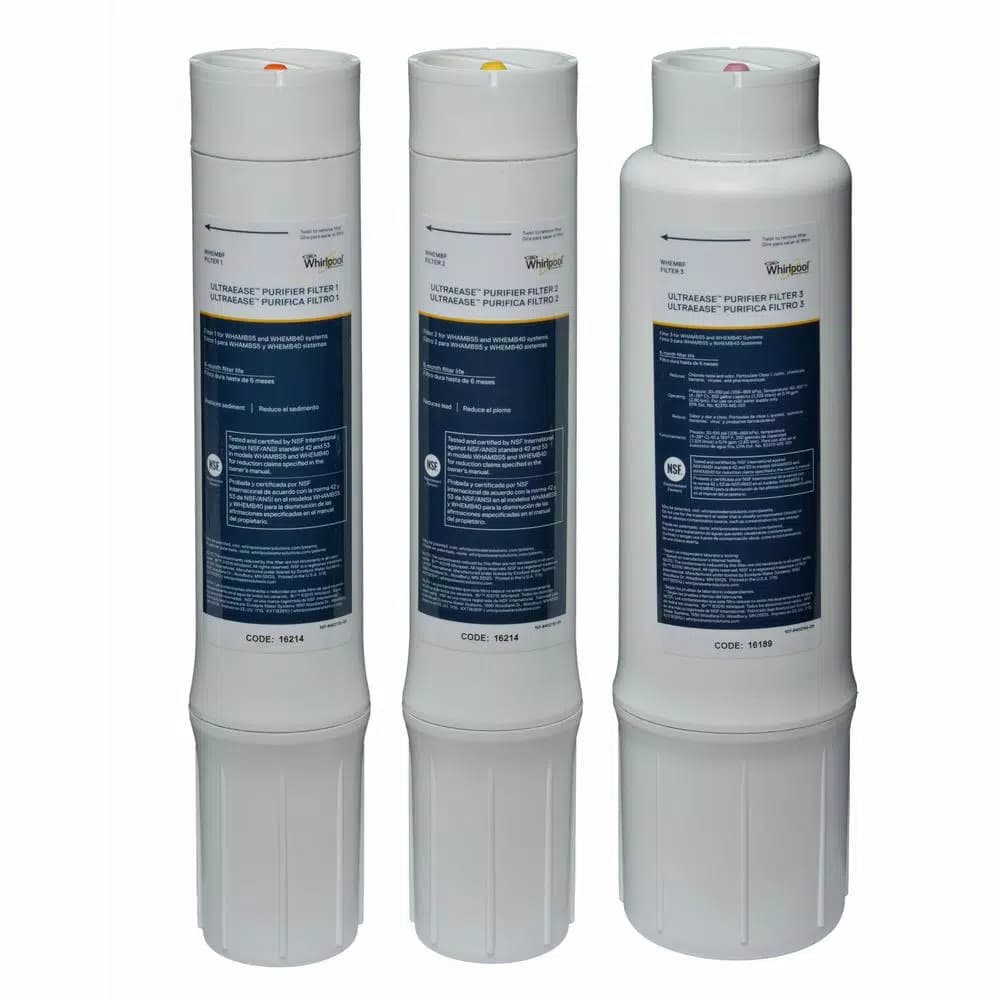 Whirlpool WHAMBS5 3-Stage Under Sink Water Purifier Filtration System