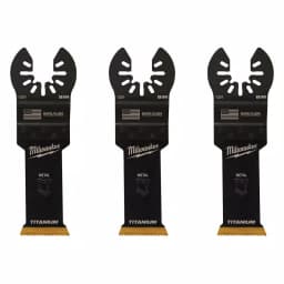 Milwaukee 1-1/8 in. Titanium Bi-Metal Universal Fit Oscillating Multi-Tool Blades, 3-Pack thumbnail 7