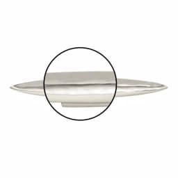 LITTON LANE Modern Reflections 36 in. Polished Silver Aluminum Canoe-Shaped Decorative Bowled Tray thumbnail 4