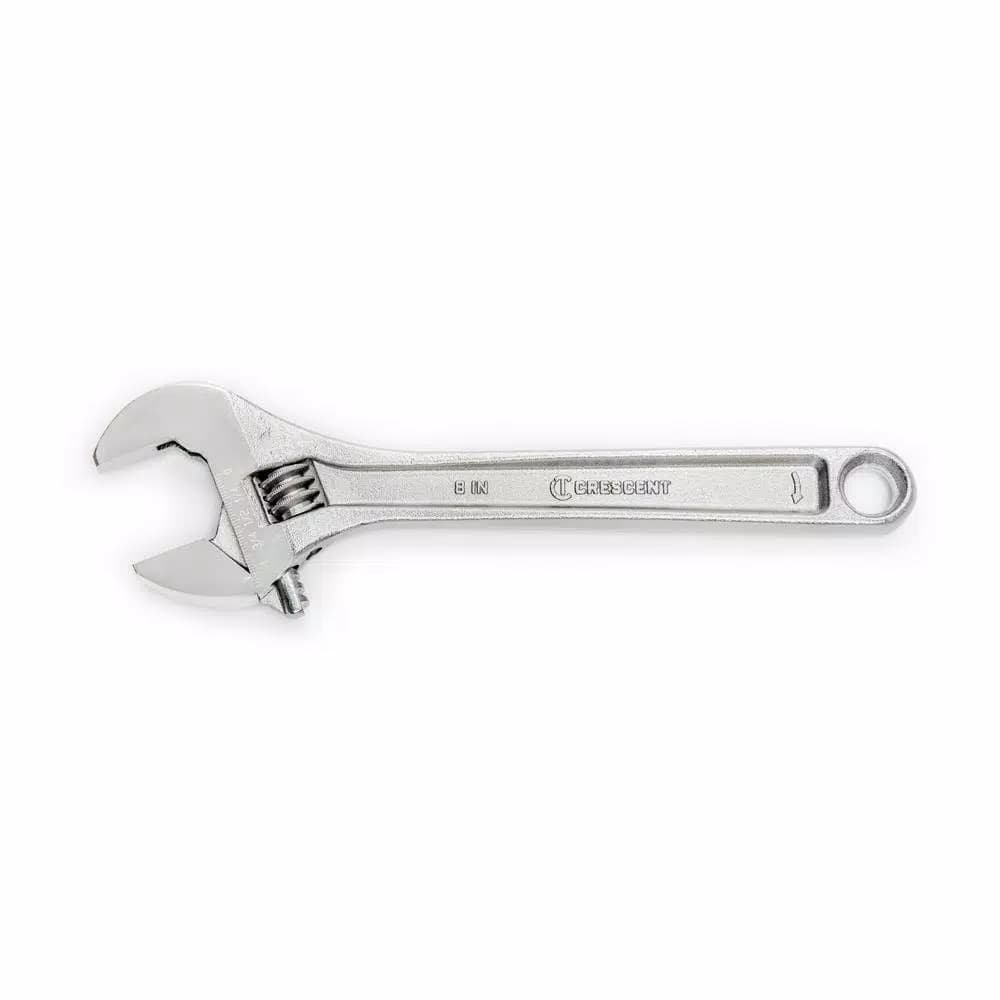 Crescent 8 in. Adjustable Wrench with Cushion Grip and Hex Jaw Design