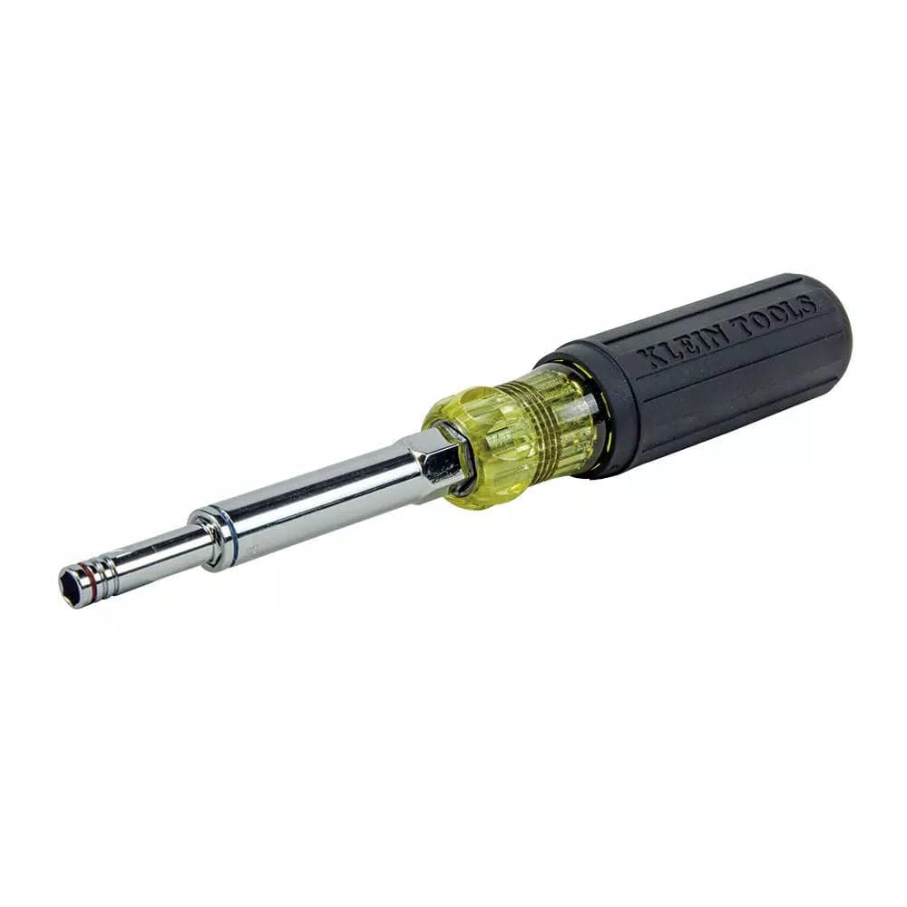 Klein Tools 5-in-1 Heavy Duty Multi-Nut Driver with Interchangeable Sizes and Wrench Assist