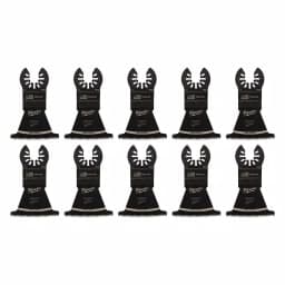 Milwaukee 2-1/2 in. High Carbon Steel Japanese Tooth Hardwood Oscillating Multi-Tool Blades, 10-Pack thumbnail 5