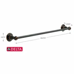 Delta Porter 24 in. Single Towel Bar, Oil Rubbed Bronze thumbnail 4