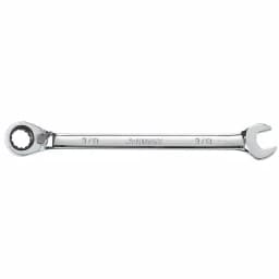 Husky 3/8 in. Reversible Ratcheting Combination Wrench, 72-Tooth Chrome Alloy Steel thumbnail 1