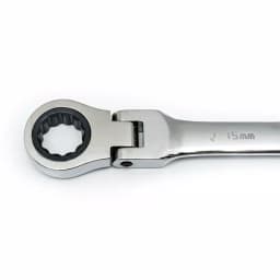GearWrench 7-Piece Metric Flex Head 12-Point Ratcheting Combination Wrench Set thumbnail 3