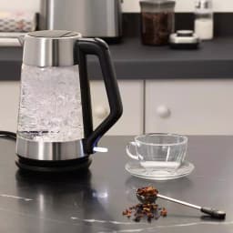 OXO 7.4-Cup Black Stainless Steel Cordless Electric Kettle, 1.75L with Auto Shut-Off thumbnail 6