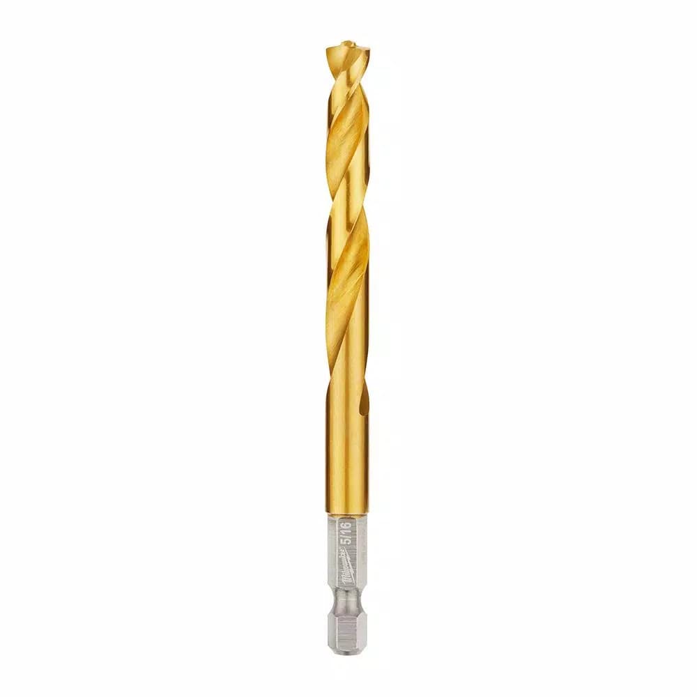 Milwaukee SHOCKWAVE 5/16 in. Titanium Twist Drill Bit with Red Helix