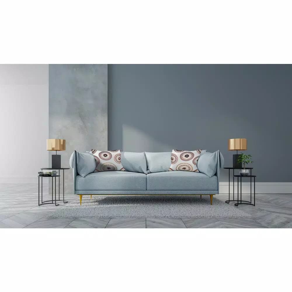 Unbranded Maryam Brown and White Geometric Cotton Throw Pillow, 20 x 20 in.