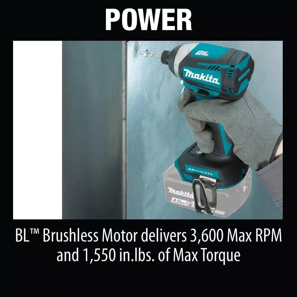 Makita 18V LXT Brushless 3-Speed Impact Driver Bundle with ImpactXPS Socket and Bit Sets