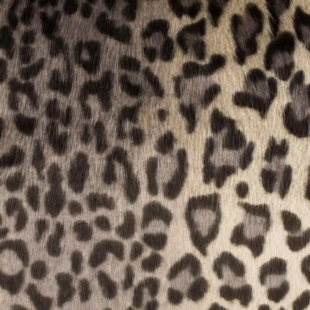 Safavieh Faux Black Leopard Print Throw Pillow, 20x20 Square Accent Pillow with Feather Fill