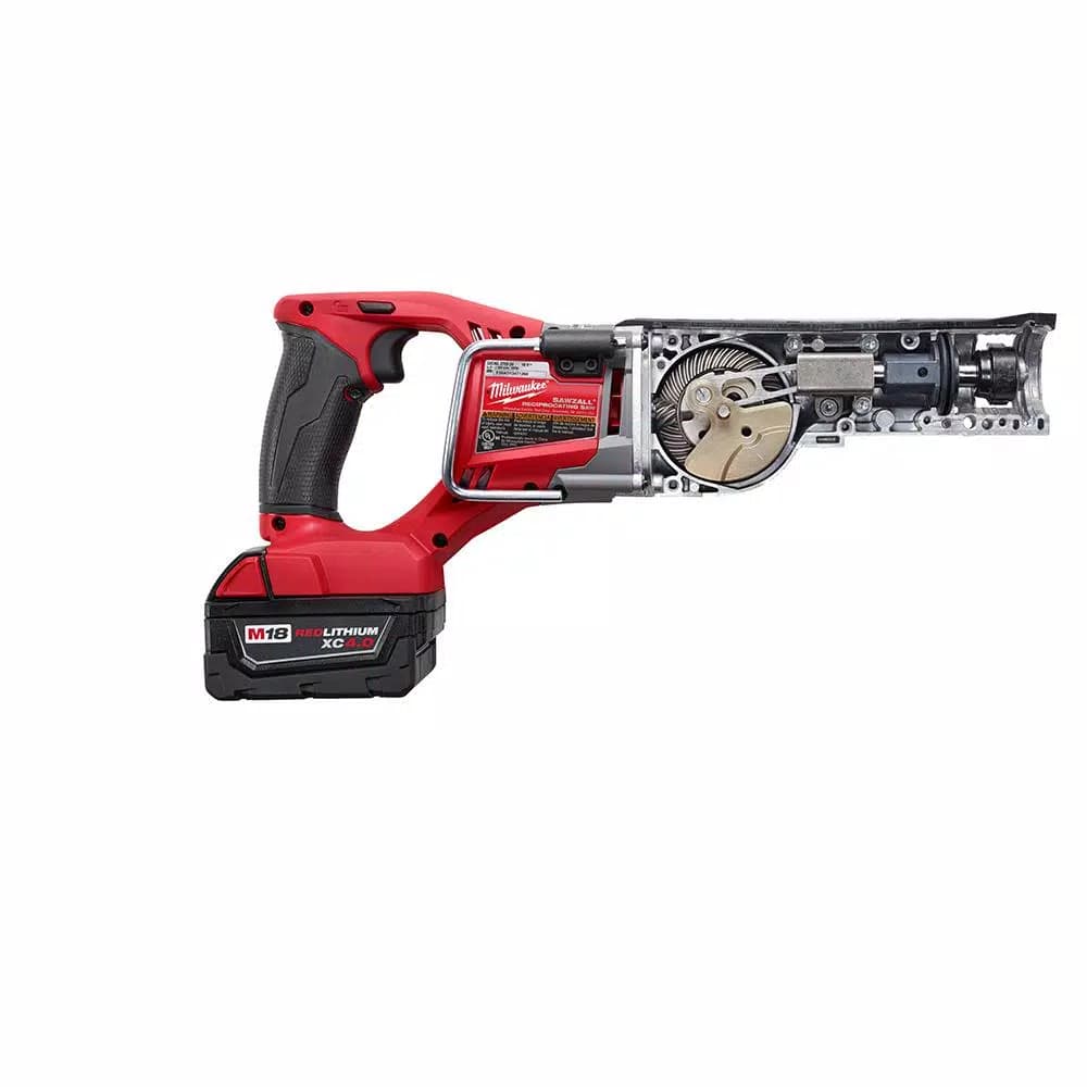 Milwaukee M18 FUEL 18V Brushless Cordless Reciprocating Saw Kit with (2) 5.0Ah Batteries, Charger & Case