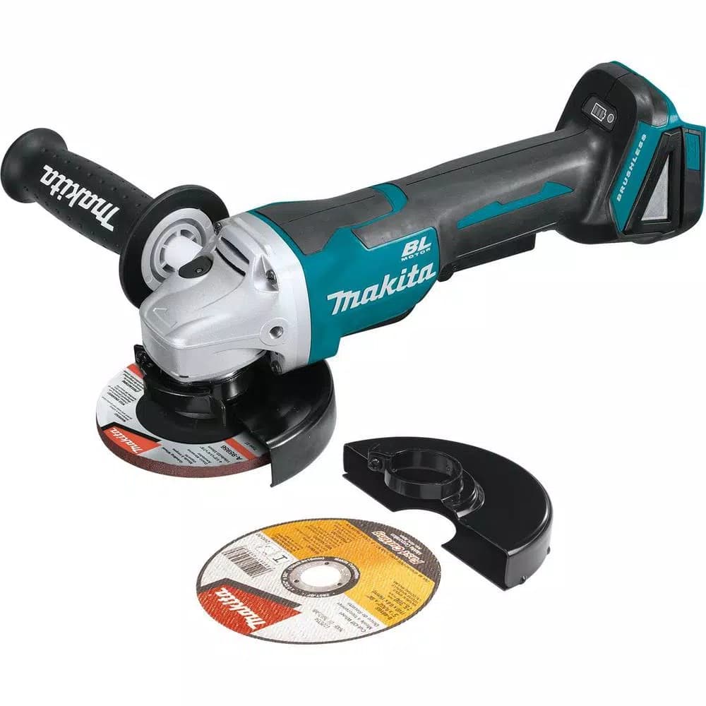 Makita 18V LXT Brushless Cordless 4-1/2 in. / 5 in. Paddle Switch Angle Grinder - Tool Only