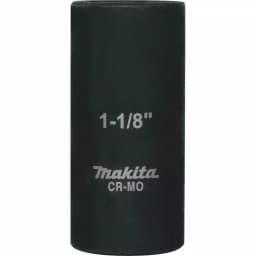 Makita 1/2 in. Drive 1-1/8 in. Deep Well Impact Socket, CR-MO Steel thumbnail 1