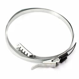 POWERTEC 19 in. Diameter Band Clamp for Dust Collector, Zinc-Plated Steel thumbnail 1