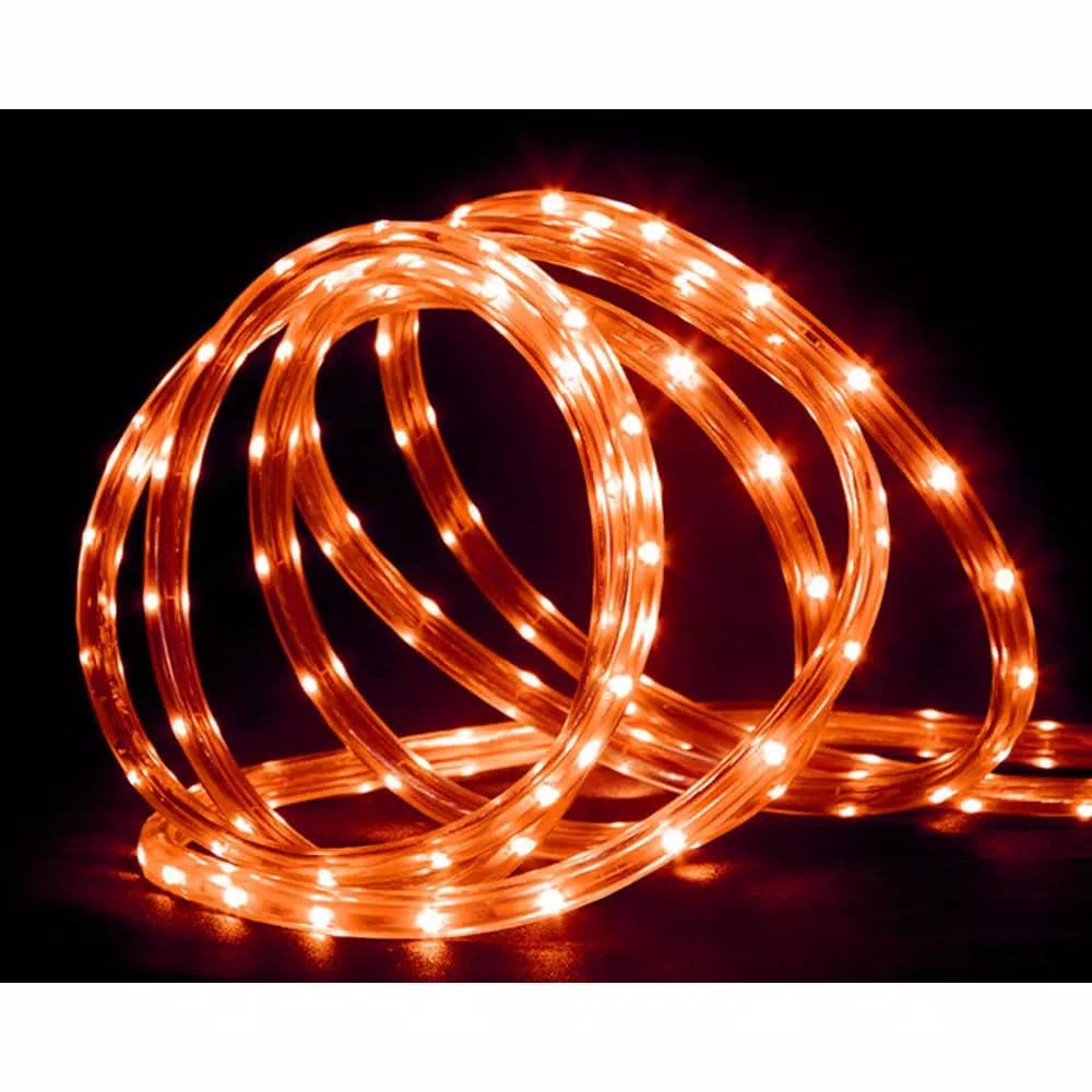Northlight 18 ft. Orange LED Christmas Rope Lights, 108-Light Indoor/Outdoor String Lights