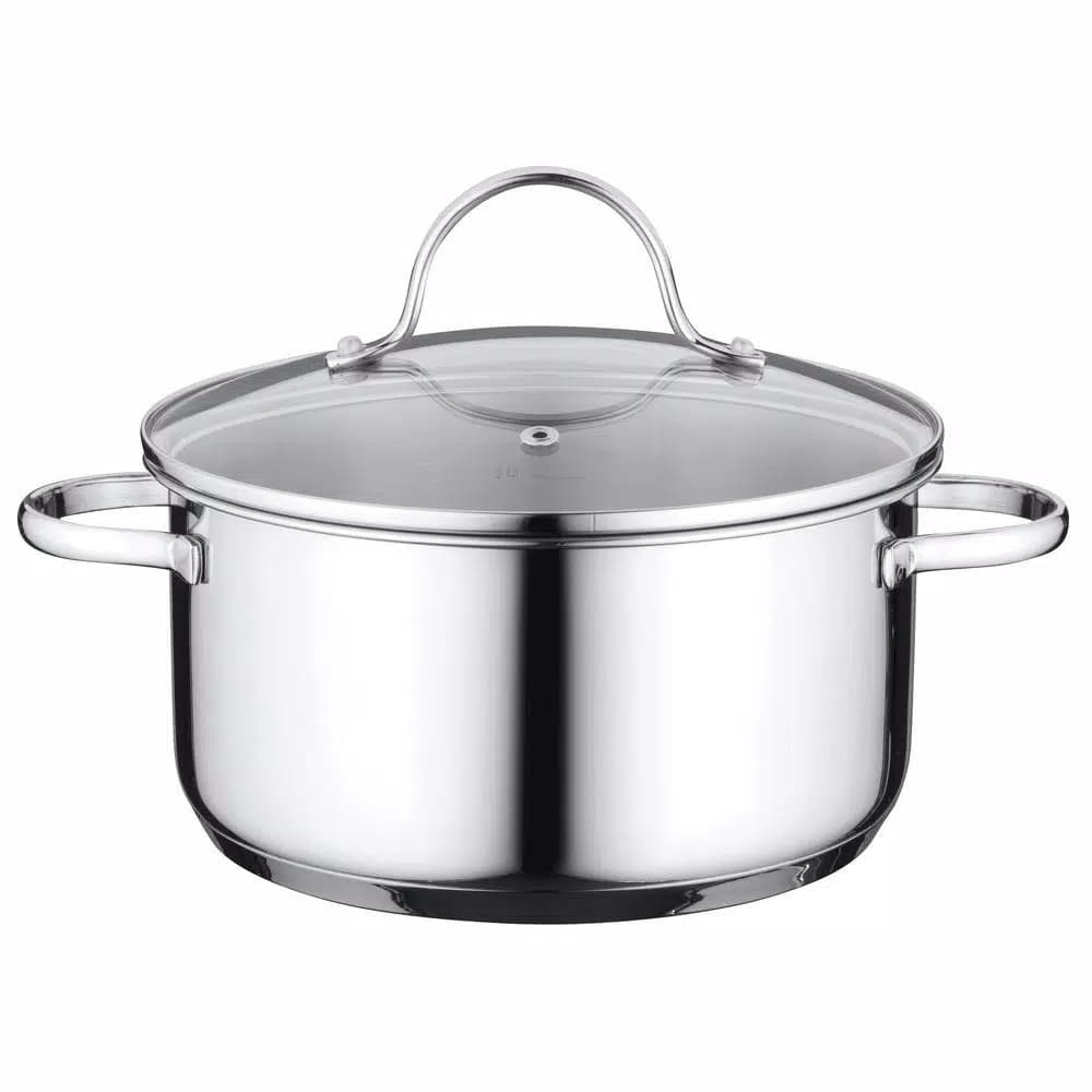 BergHOFF Essentials Comfort 6-Piece Stainless Steel Cookware Set, Induction Safe, 18/10 Steel