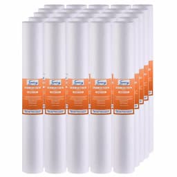 iSpring 25-Pack 20 x 2.5 in. Sediment Water Filter Replacement Cartridges, 5 Micron Fine Filtration thumbnail 1