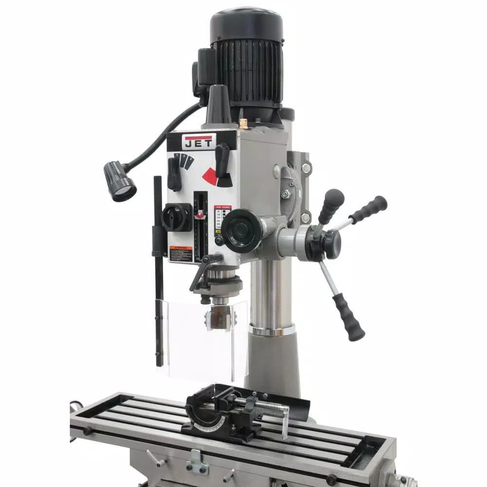 JET JMD-40GH Geared Head Mill/Drill Press with Newall DP500 2-Axis DRO