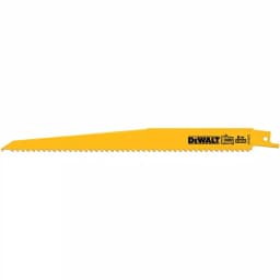 DEWALT 9 in. 6 TPI Bi-Metal Taper Back Reciprocating Saw Blade, 5-Pack thumbnail 4
