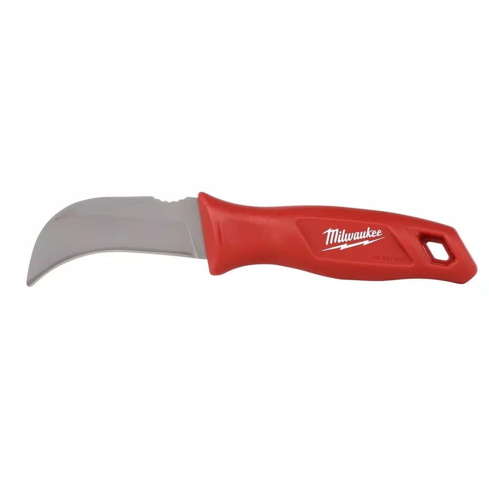 Milwaukee Fixed Blade Hawkbill Knife with Molded Sheath