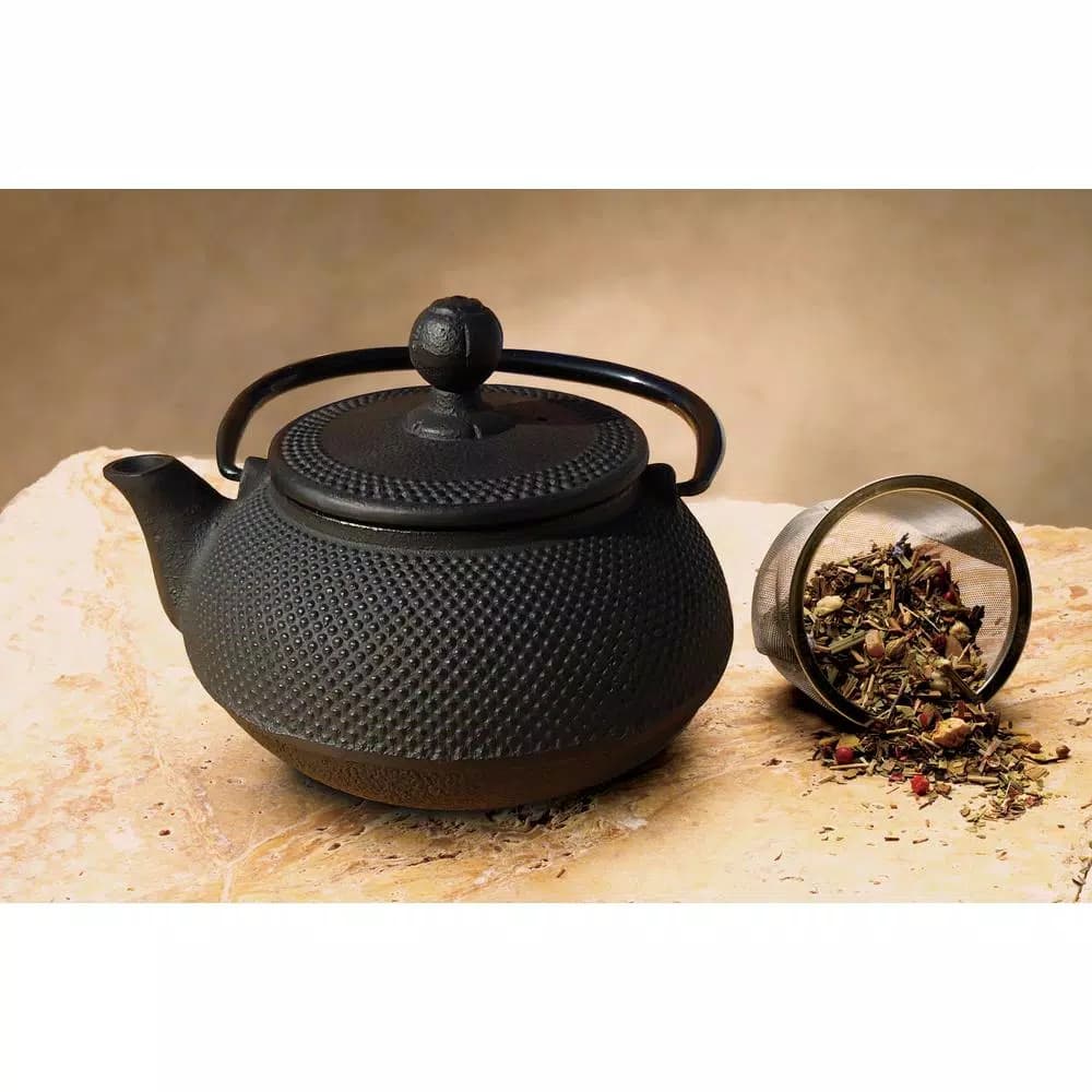 Old Dutch Unity Sapporo Cast Iron Tetsubin Teapot, 20 oz, Matte Black