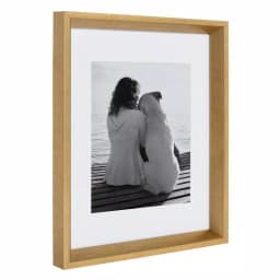 Kate and Laurel Calter Gold Picture Frame Set of 4, 11 x 14 in. Modern Gallery Wall Frames with 8 x 10 in. Mat thumbnail 3