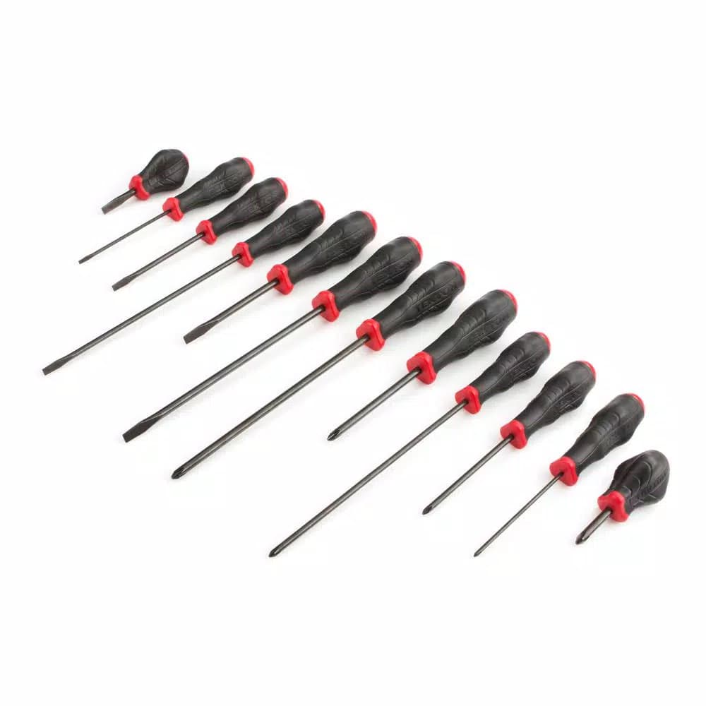 TEKTON 12-Piece Screwdriver Set with Three-Sided Torque Handles