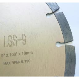 Whirlwind USA 9 in. Segmented Diamond Blade for Concrete, Stone, Brick, and Masonry thumbnail 3