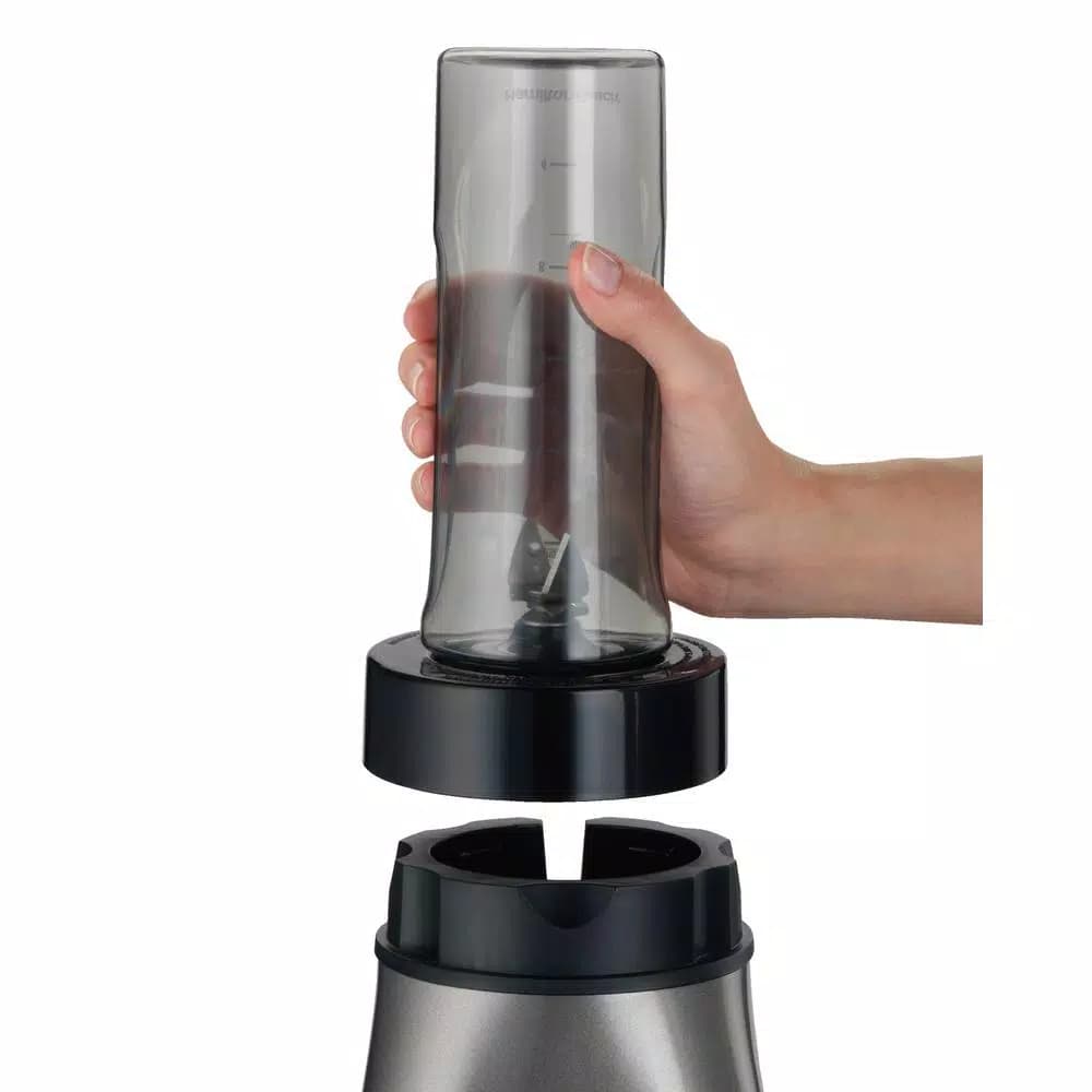 Hamilton Beach Wave Crusher 700W Blender with 40 oz. Jar and 20 oz. Travel Jar, Gray