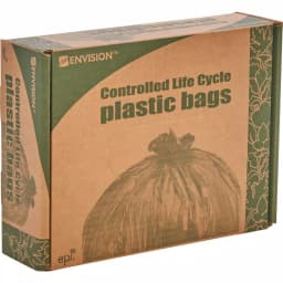 Stout 33 Gallon Totally Degradable Trash Bags, 40 Count Box, Green thumbnail 3