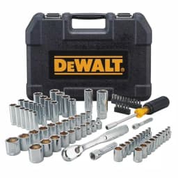 DEWALT DWMT81531 84-Piece Mechanics Tool Set with 72-Tooth Ratchets and Blow Molded Case thumbnail 1
