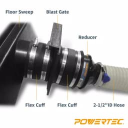 POWERTEC 21 in. Floor Sweep Dust Collection Accessory thumbnail 2