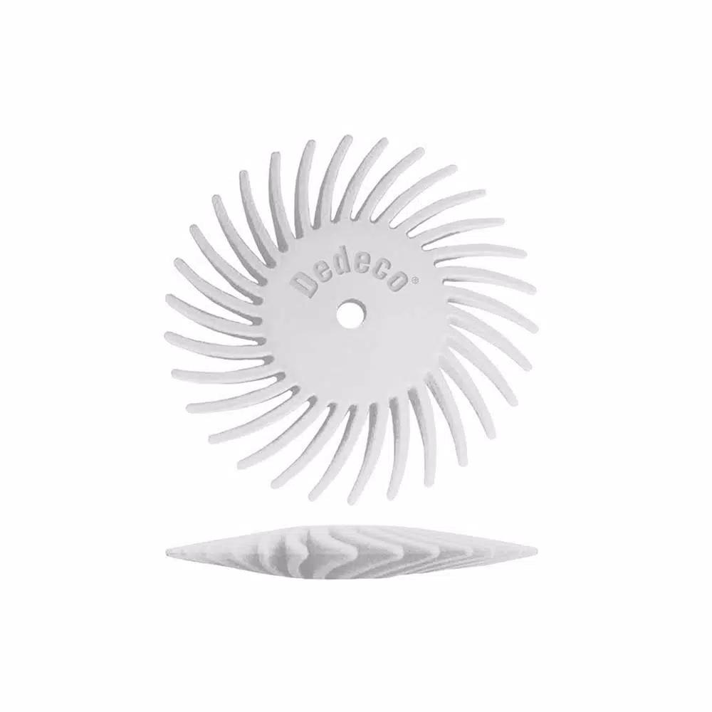 Dedeco Sunburst 120-Grit Radial Discs, 7/8 in. x 1/16 in. Knife-Edge Rotary Polishing Tool (48-Pack)
