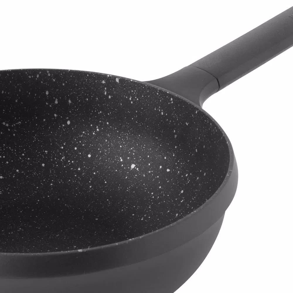 BergHOFF GEM 10 in. Cast Aluminum Nonstick Stir Fry Pan, Induction Ready Wok