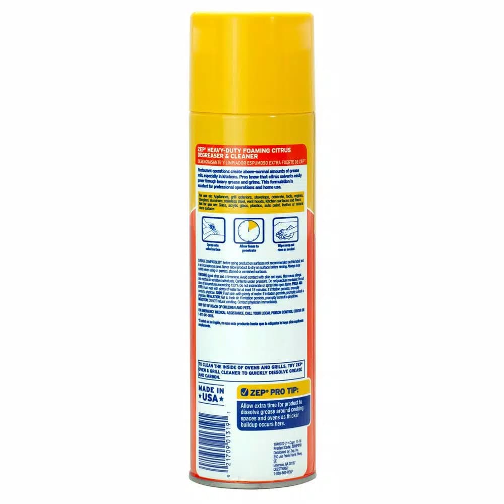 ZEP Heavy-Duty Foaming Degreaser, 18 oz. (Case of 12)