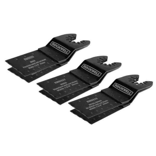 Rockwell Sonic Rafter RW8981K Universal End Cut Blade Set, 6-Piece Kit