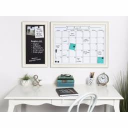 DesignOvation Macon Monthly Dry Erase Magnetic Wall Calendar Memo Board with Frame thumbnail 5