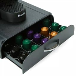 Mind Reader 2-Piece Coffee Condiment Organizer Set with 50-Pod Capacity Storage Drawer, Black thumbnail 6