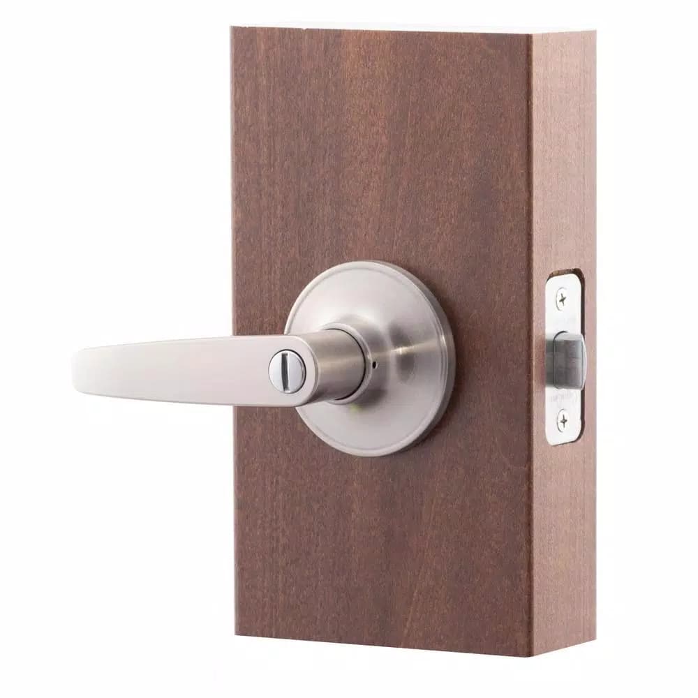 Copper Creek Daley Satin Stainless Steel Privacy Bed/Bath Door Lever