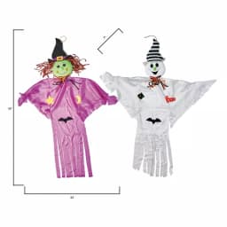 Worth Imports 55 in. Halloween Hanging Ghost and Witch Decor Set (2-Pack) thumbnail 2